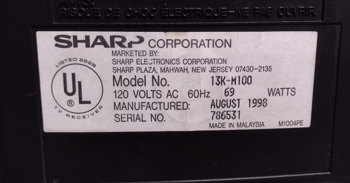 Sharp 13K-M100B