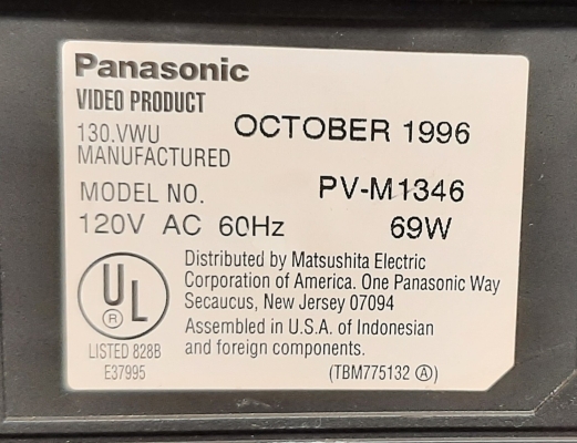 Panasonic PV-M1346