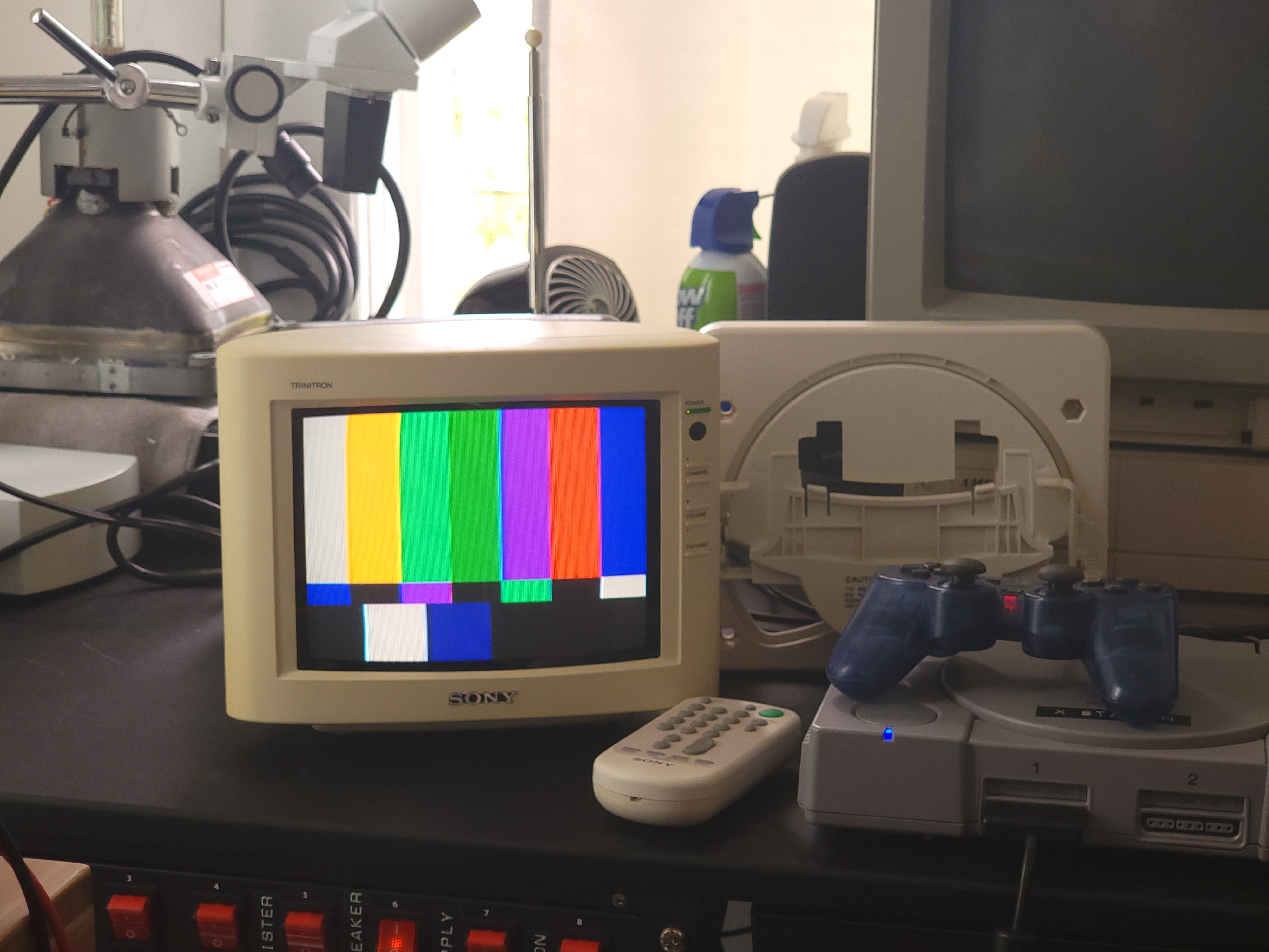 Crystia CRT Rα Sony Trinitron Color CRT TV Set 12” KV-1212 Vtg 1970s Gaming