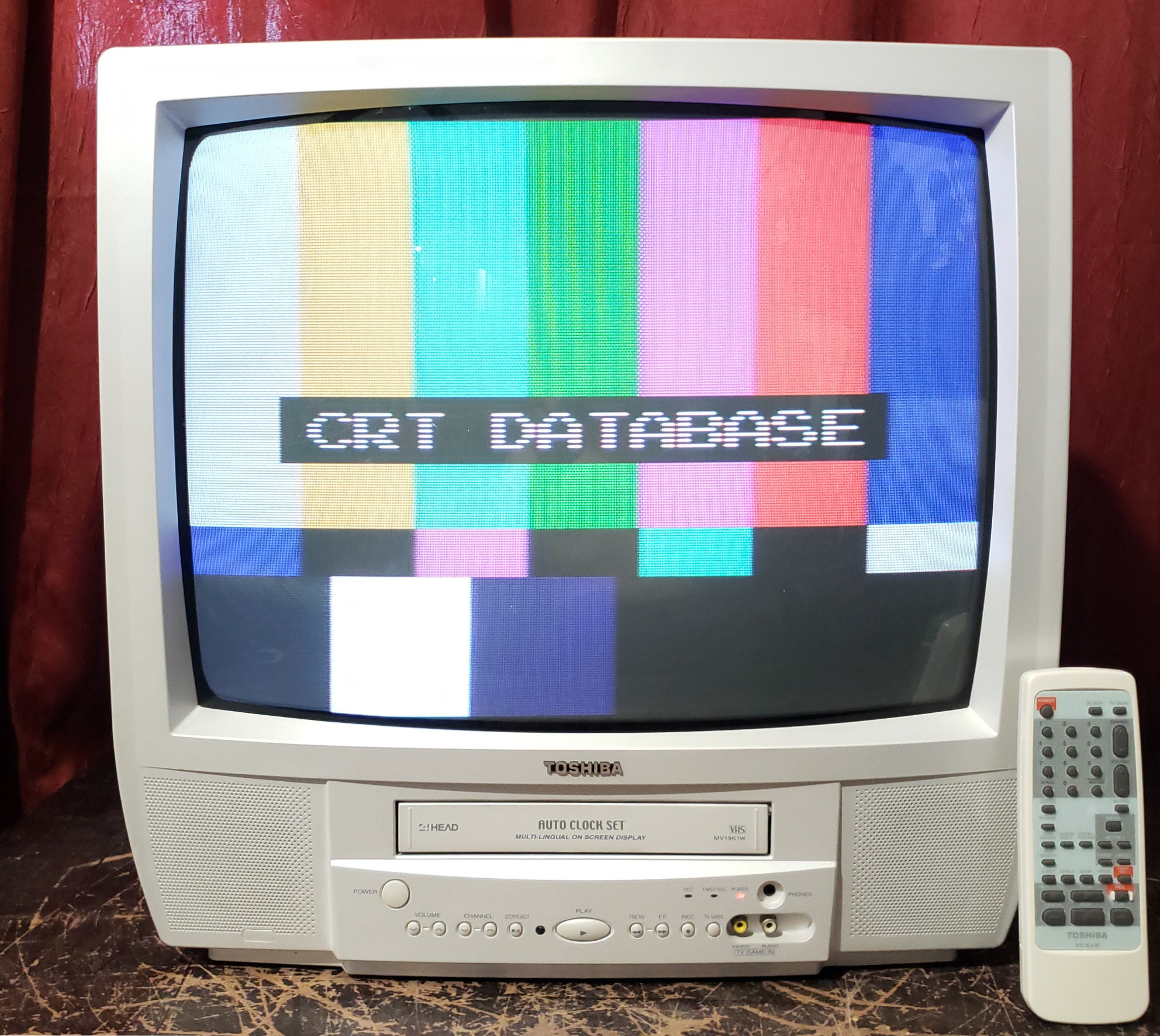 TOSHIBAテレビ 1998 Toshiba CRT Coaxial Input, Serial CF19H22, Gaming TV | eBay