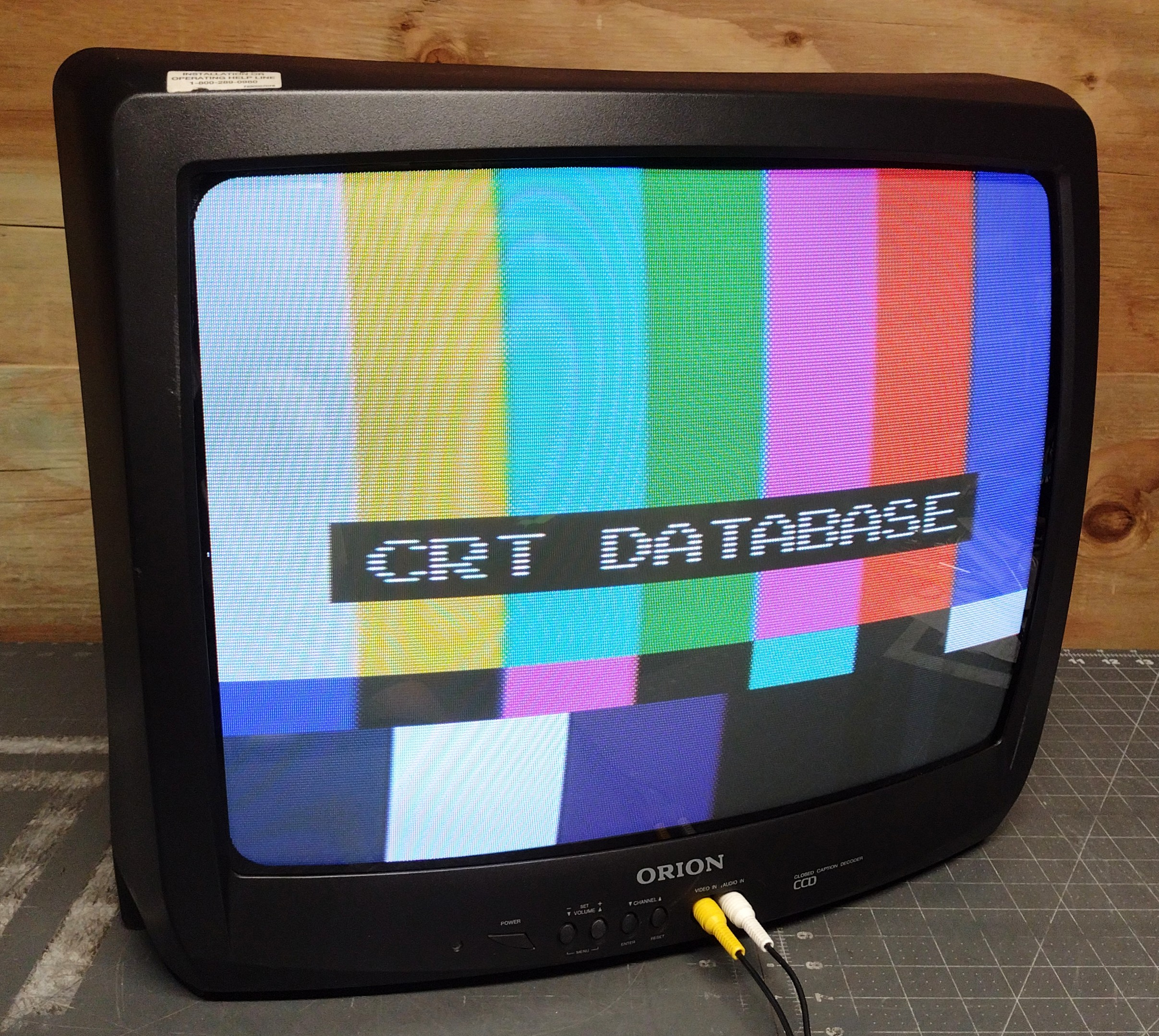 Orion TV1934B | CRT Database