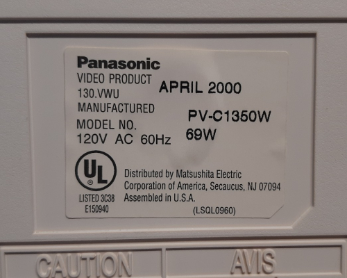 Panasonic PV-C1350W