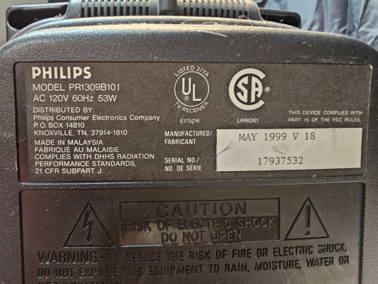 Philips Magnavox PR1309B101