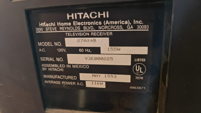 Hitachi 27AX4B