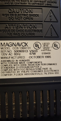 Magnavox CCS138 AT01