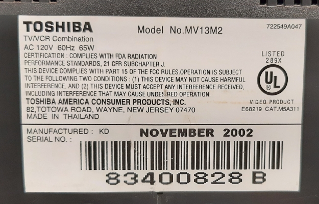 Toshiba MV13M2