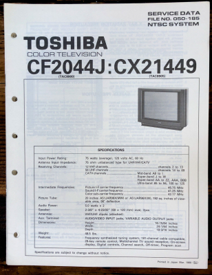 Toshiba CF2044J