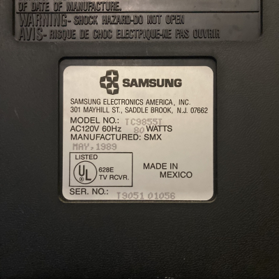 Samsung TC9855T