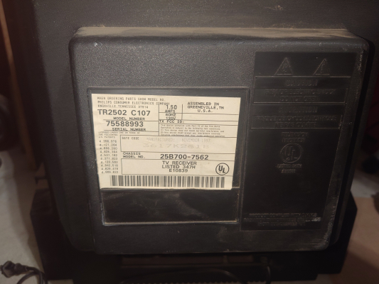 Philips Magnavox TR2502 C107