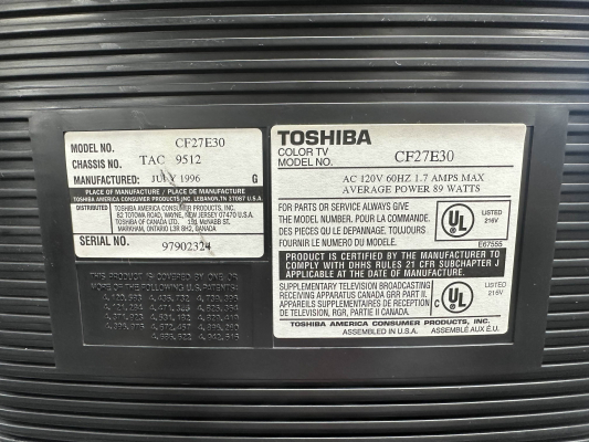 Toshiba CF27E30