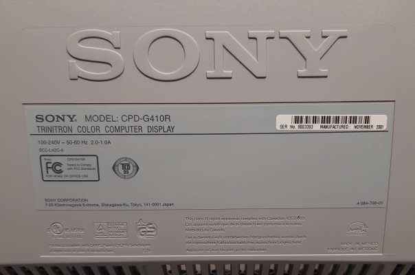 Sony CPD-G410R