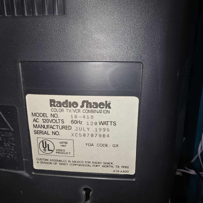 Click to view image in new tab RadioShack 16-418