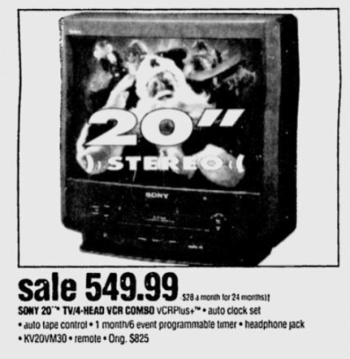 Click to view image in new tab Sony KV-20VM30
