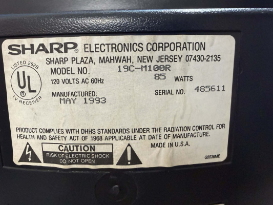 Sharp 19C-M100R