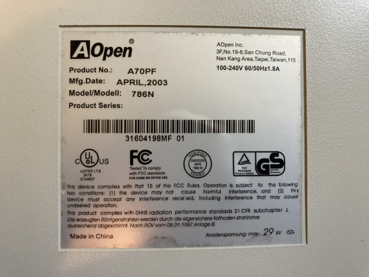 AOpen A70PF (786N)