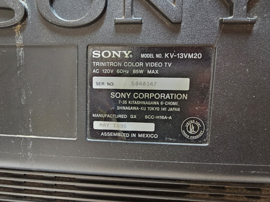 Sony KV-13VM20