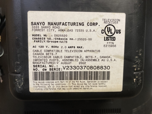Sanyo DS25520