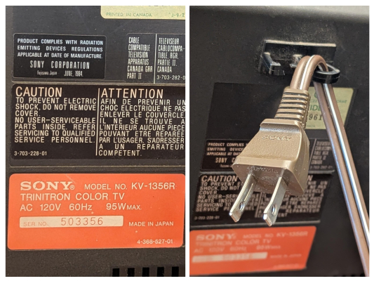 Sony KV-1356R