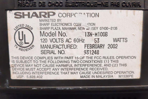 Sharp 13N-M100B