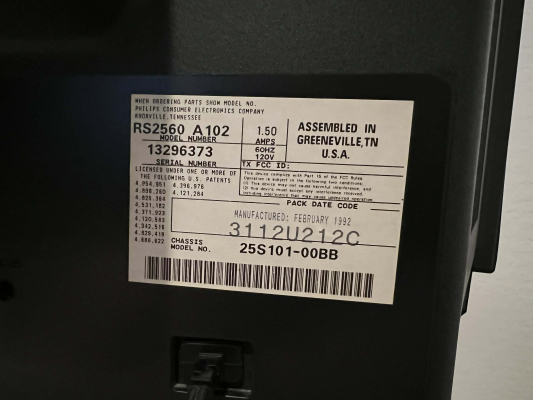 Magnavox RS2560 A102