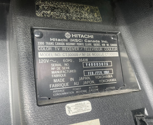 Click to view image in new tab Hitachi CT3000S