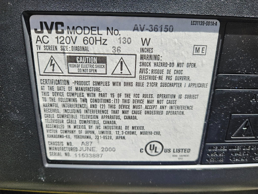 JVC AV-36150