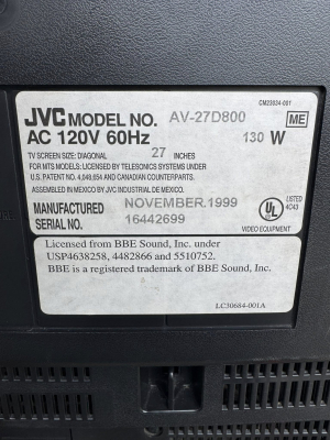 JVC AV-27D800