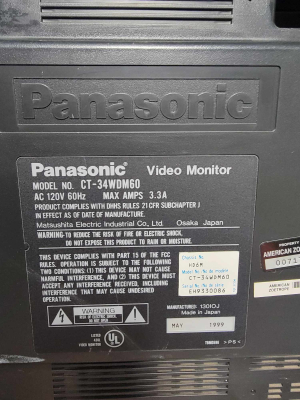 Click to view image in new tab Panasonic CT-34WDM60