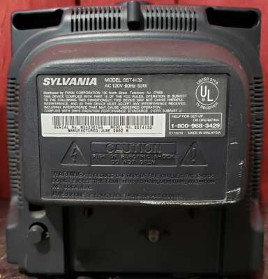 Click to view image in new tab Sylvania SST4132