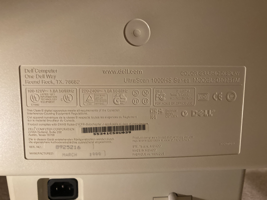 Click to view image in new tab Dell Ultrascan 1000HS (D1025TM)