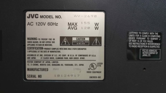 Click to view image in new tab JVC AV-2690