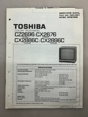 Click to view image in new tab Toshiba CX2896C