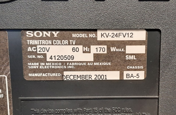 Sony KV-24FV12