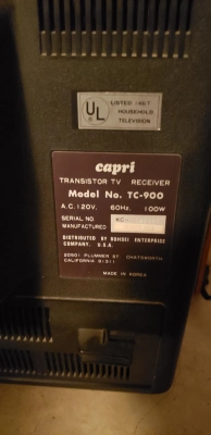 Click to view image in new tab Capri TC-900