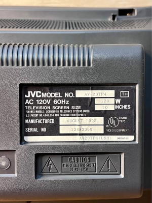 JVC AV-20TP4