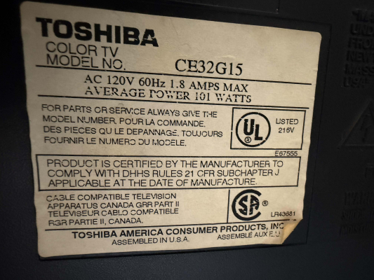 Toshiba CE32G15