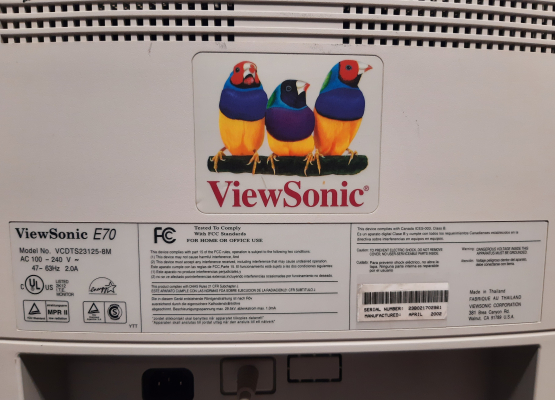 ViewSonic E70