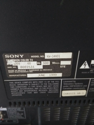 Sony KW-34HD1