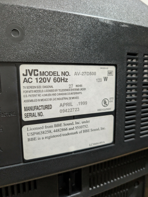 JVC AV-27D500