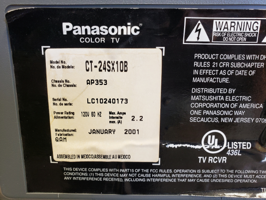 Panasonic CT-24SX10