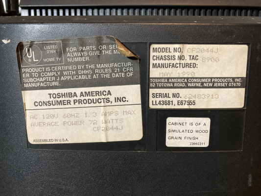 Toshiba CF2044J