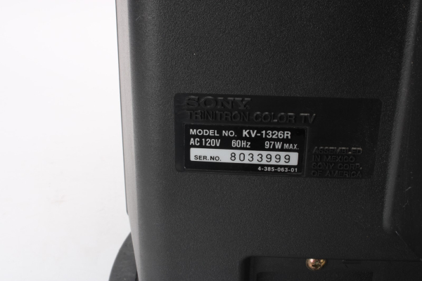 Click to view image in new tab Sony KV-1326R