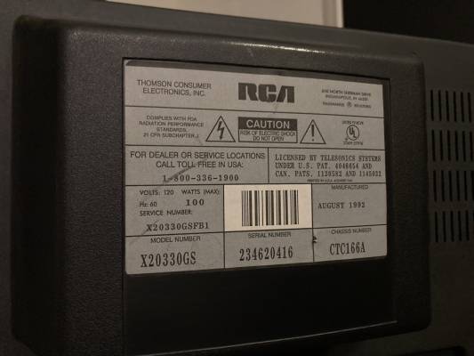 RCA X20330GS
