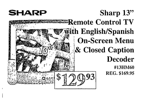 Sharp 13H-M60