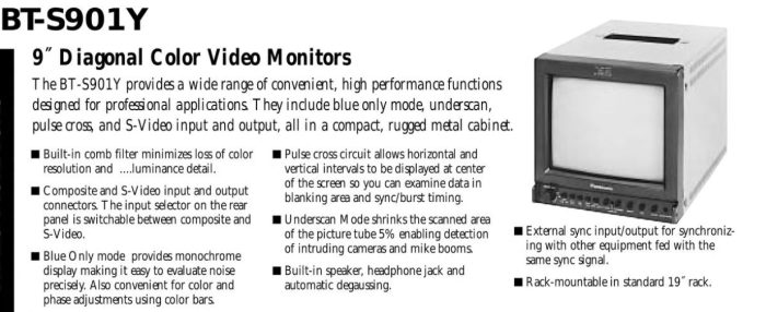 Click to view image in new tab Panasonic BT-S901Y