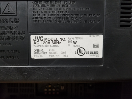 JVC AV-27D305