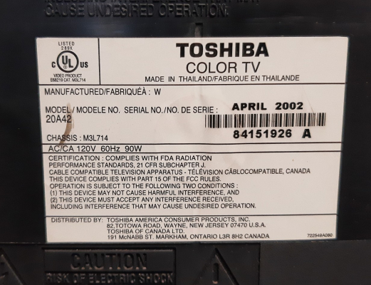 Toshiba 20A42