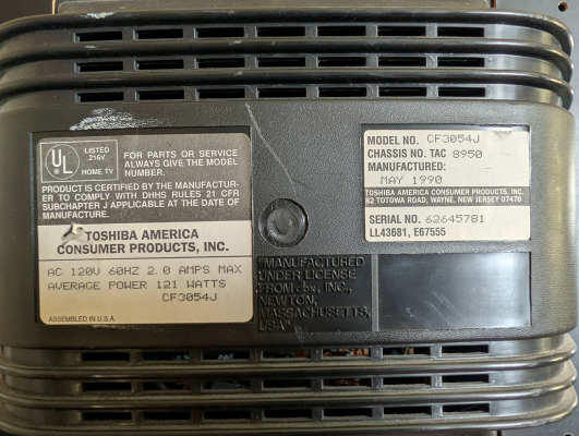 Click to view image in new tab Toshiba CF3054J