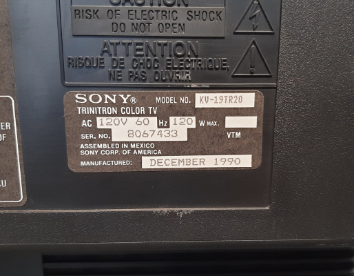 Sony KV-19TR20