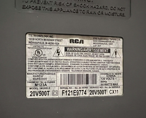 RCA 20V500T